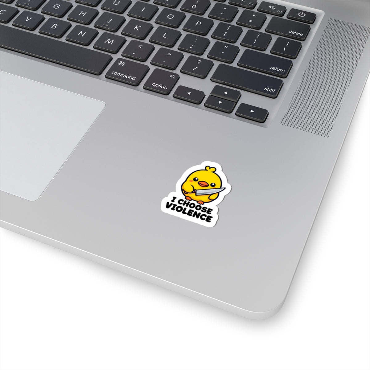 Cute Chick Violent Humor Kiss-Cut Stickers for Laptop and Decor