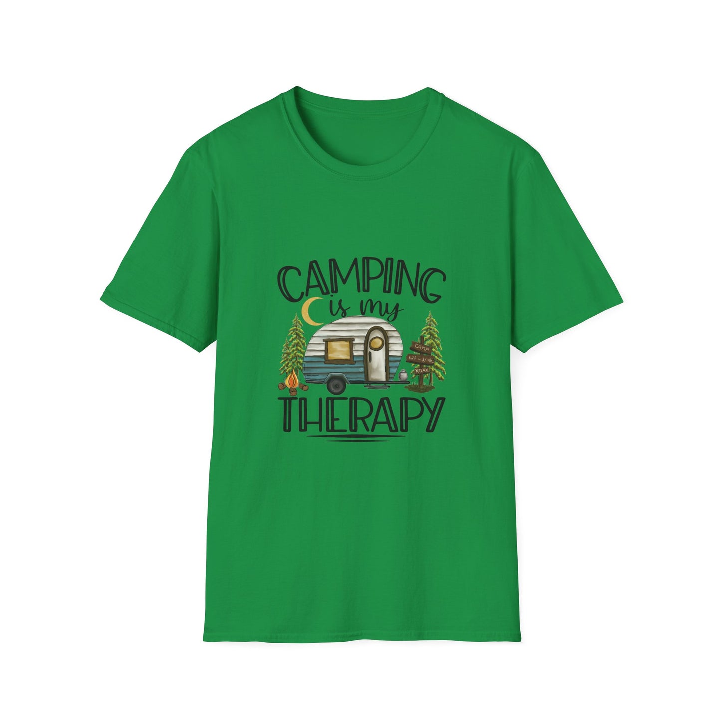 Camping is my Therapy Unisex Softstyle T-Shirt