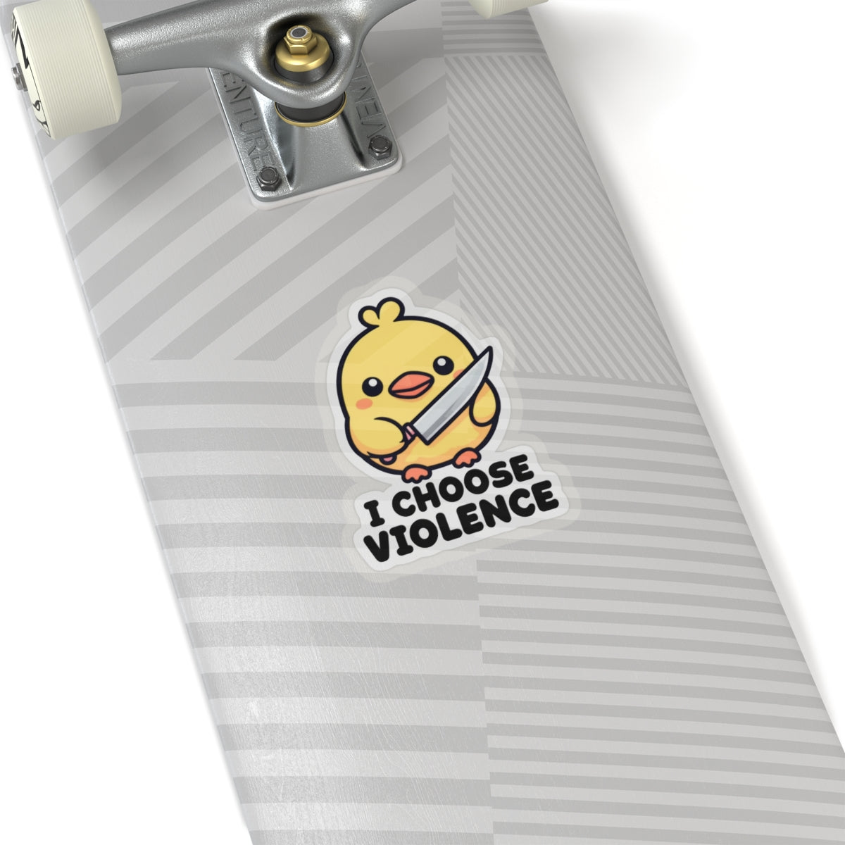 Cute Chick Violent Humor Kiss-Cut Stickers for Laptop and Decor