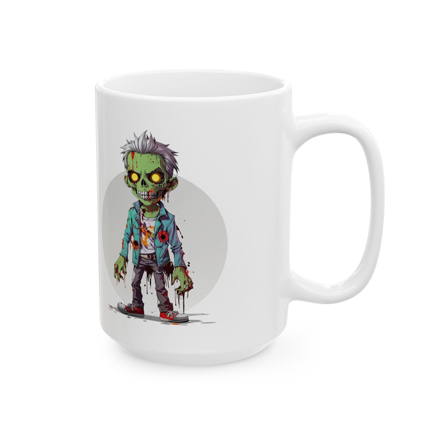 Zombie-Themed Ceramic Mug | 11oz & 15oz Sizes | Perfect for Halloween & Horror Fans