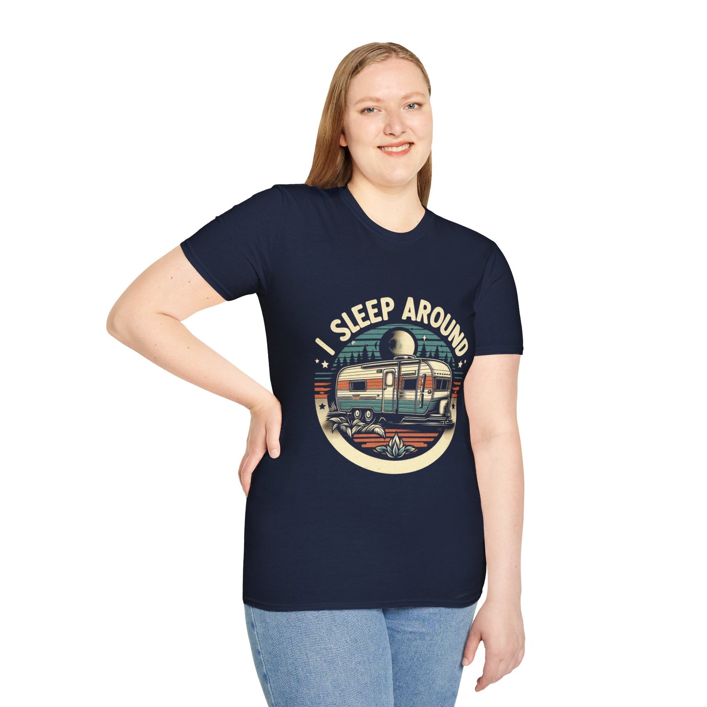 I Sleep Around Unisex Softstyle T-Shirt