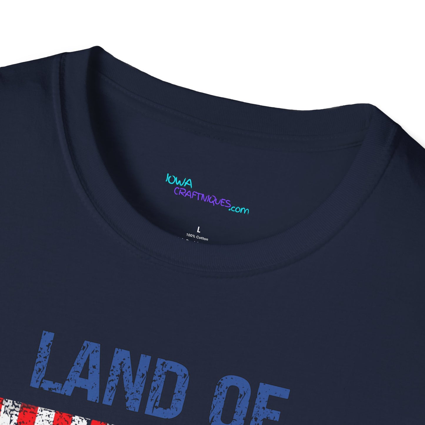 Land of the Free Bigfoot Unisex Softstyle T -Shirt