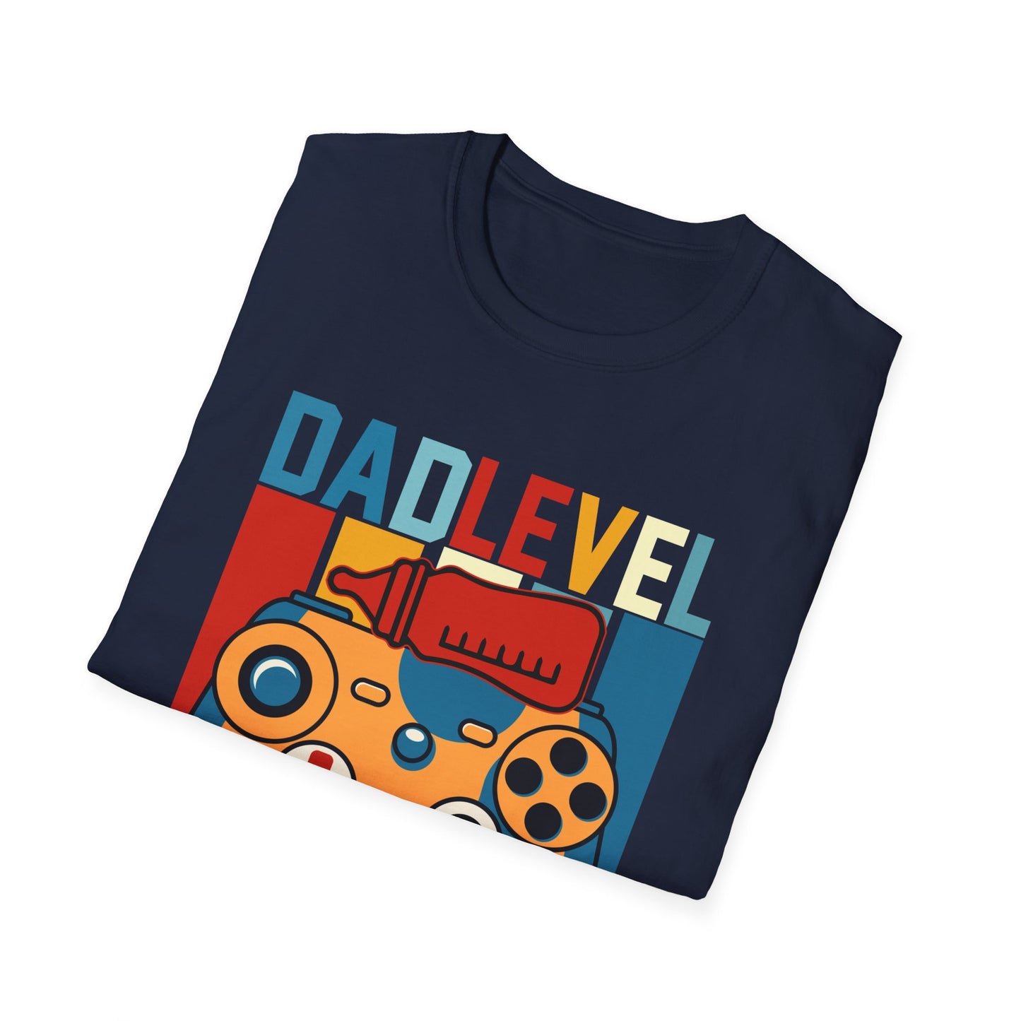 Dad Level Unlocked Unisex Softstyle T -Shirt