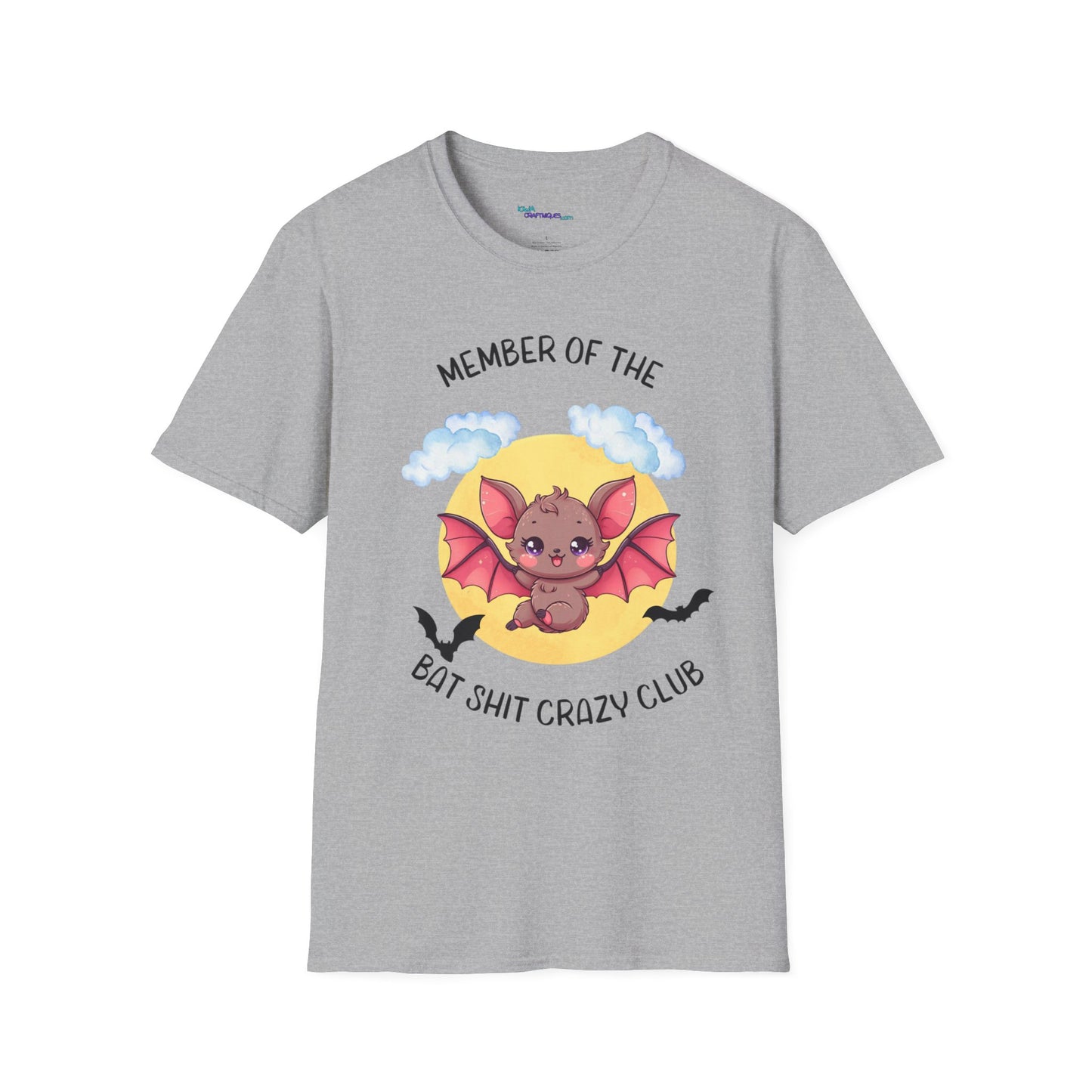 Member of Bat Sh** Crazy Club Unisex Softstyle T-Shirt