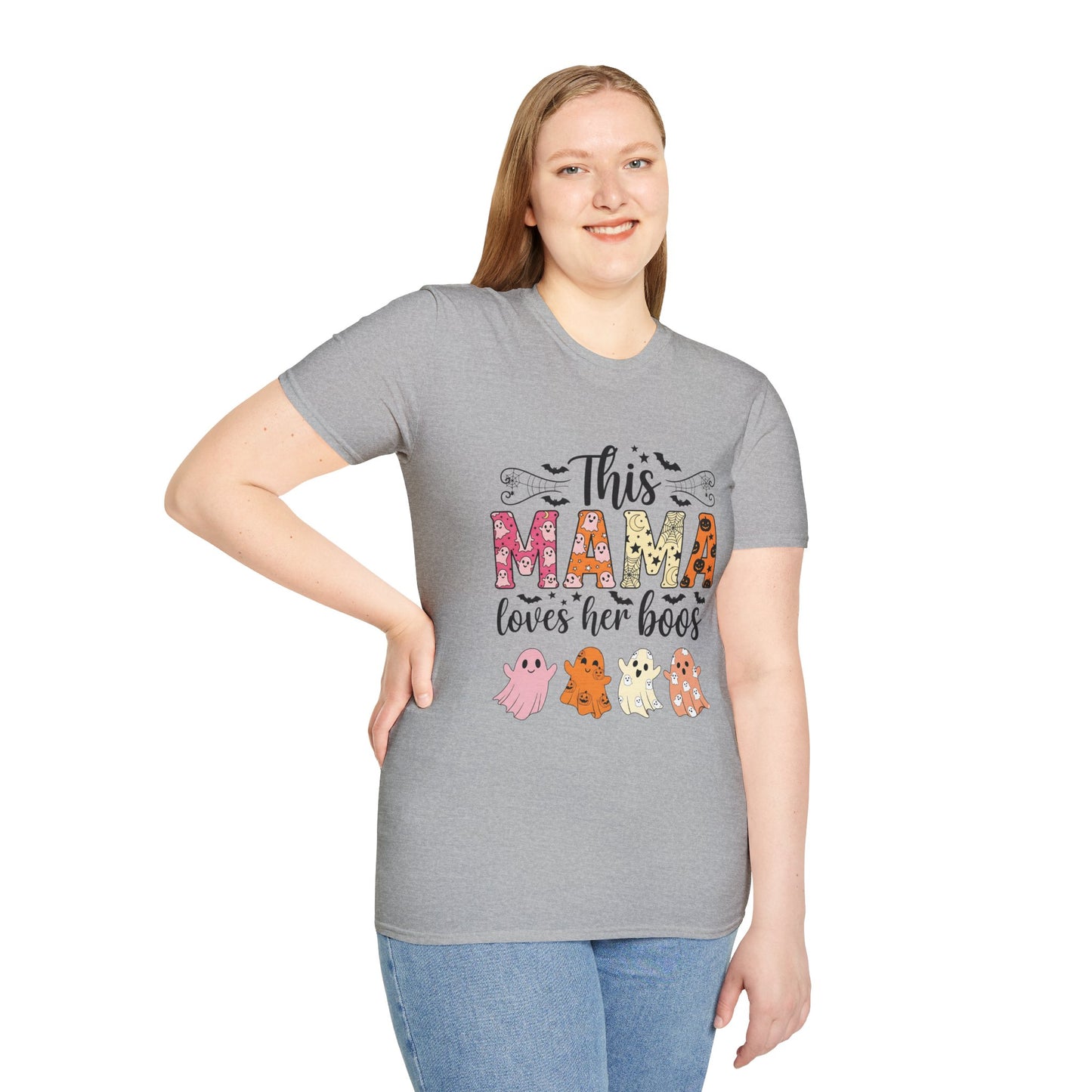 This Mama Loves Her Boos T-Shirt, Halloween Tee, Family Gathering Shirt, Mama Shirt, Ghost Lover Gift