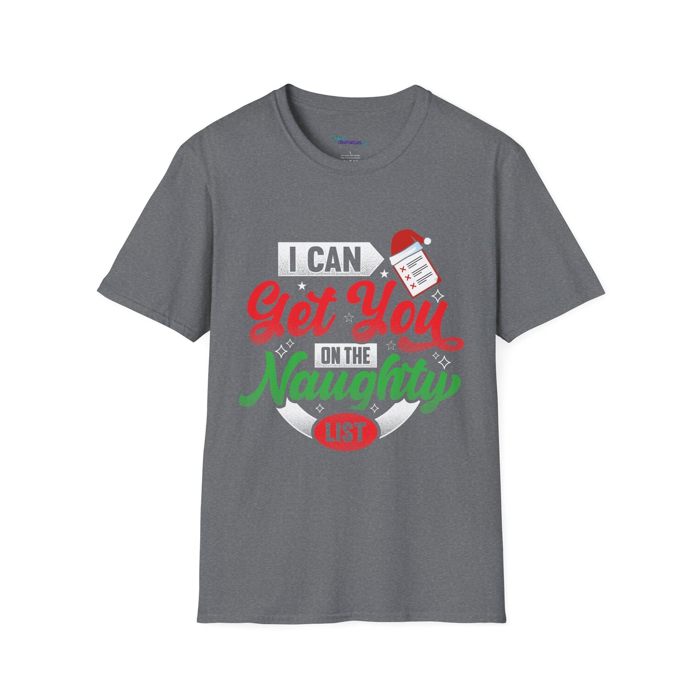 Funny Christmas T-Shirt - "I Can Get You on the Naughty List"