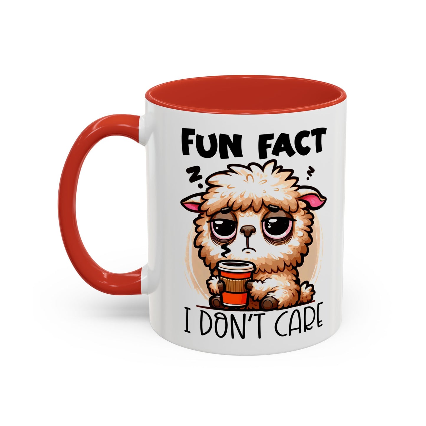Funny Animal Accent Coffee Mug - 'Fun Fact: I Don't Care'
