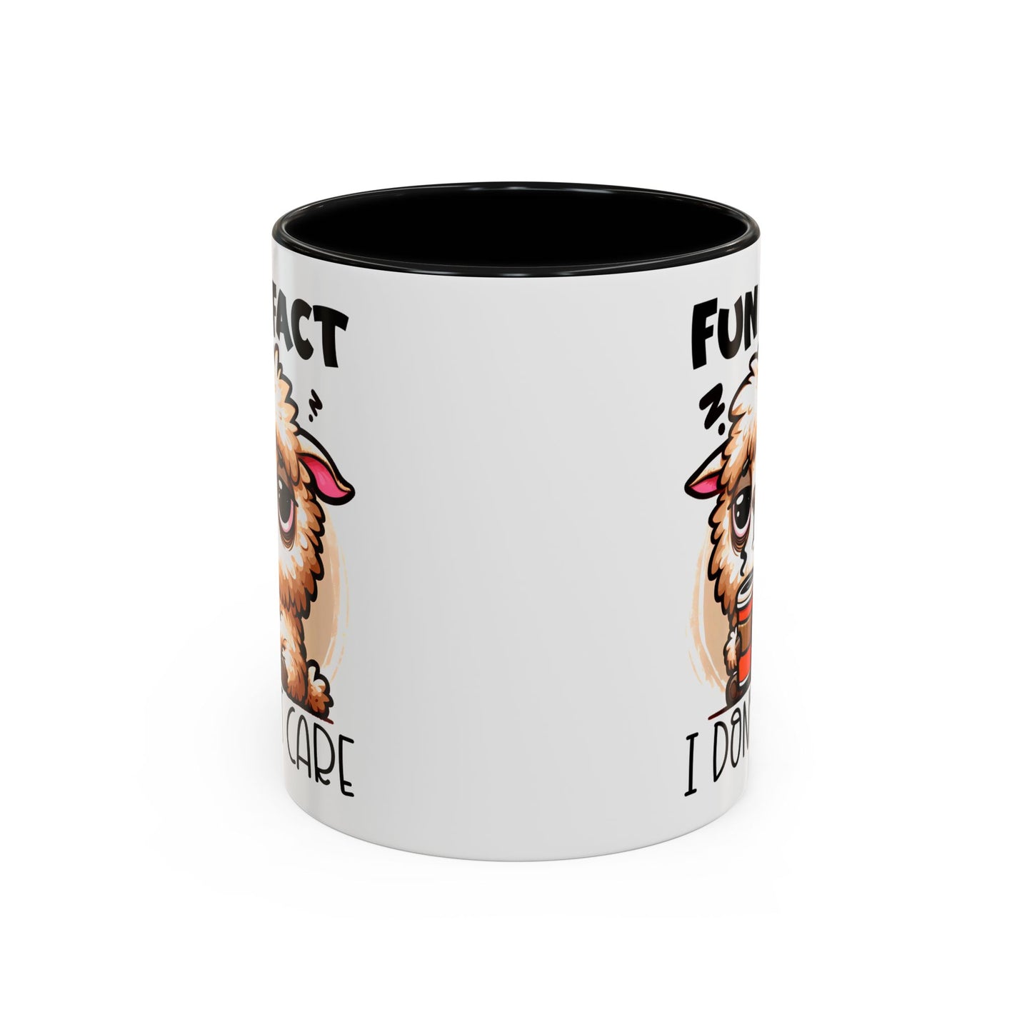 Funny Animal Accent Coffee Mug - 'Fun Fact: I Don't Care'