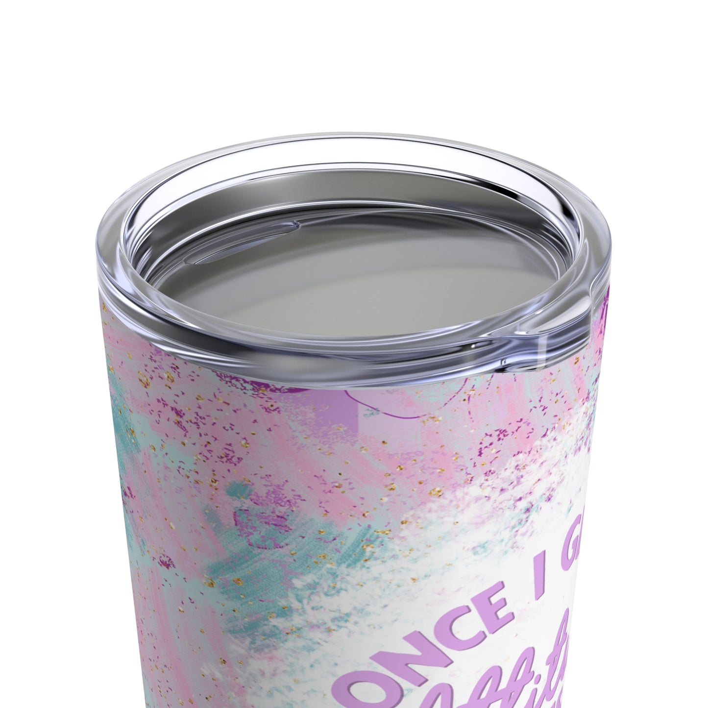Attitude Skinny Steel Tumbler with Straw, 20oz