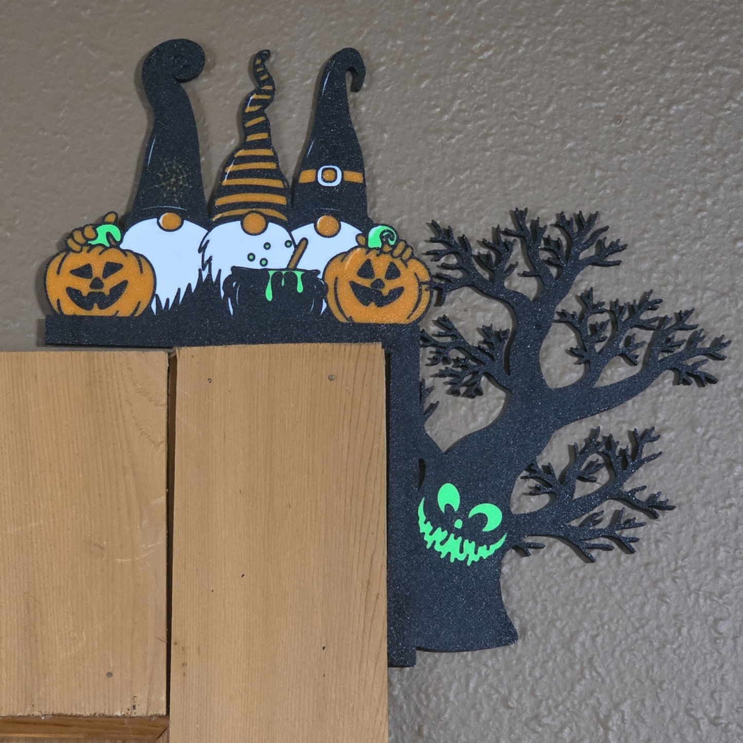 Gnome Halloween Door Corner