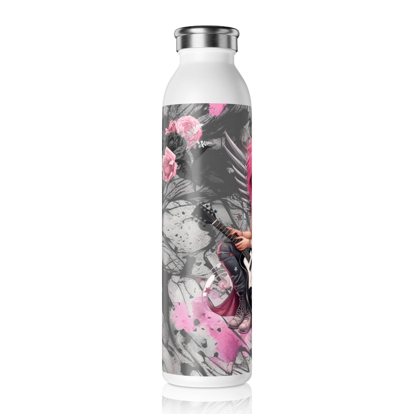 Fairy Guitar 2 Slim Water Bottle