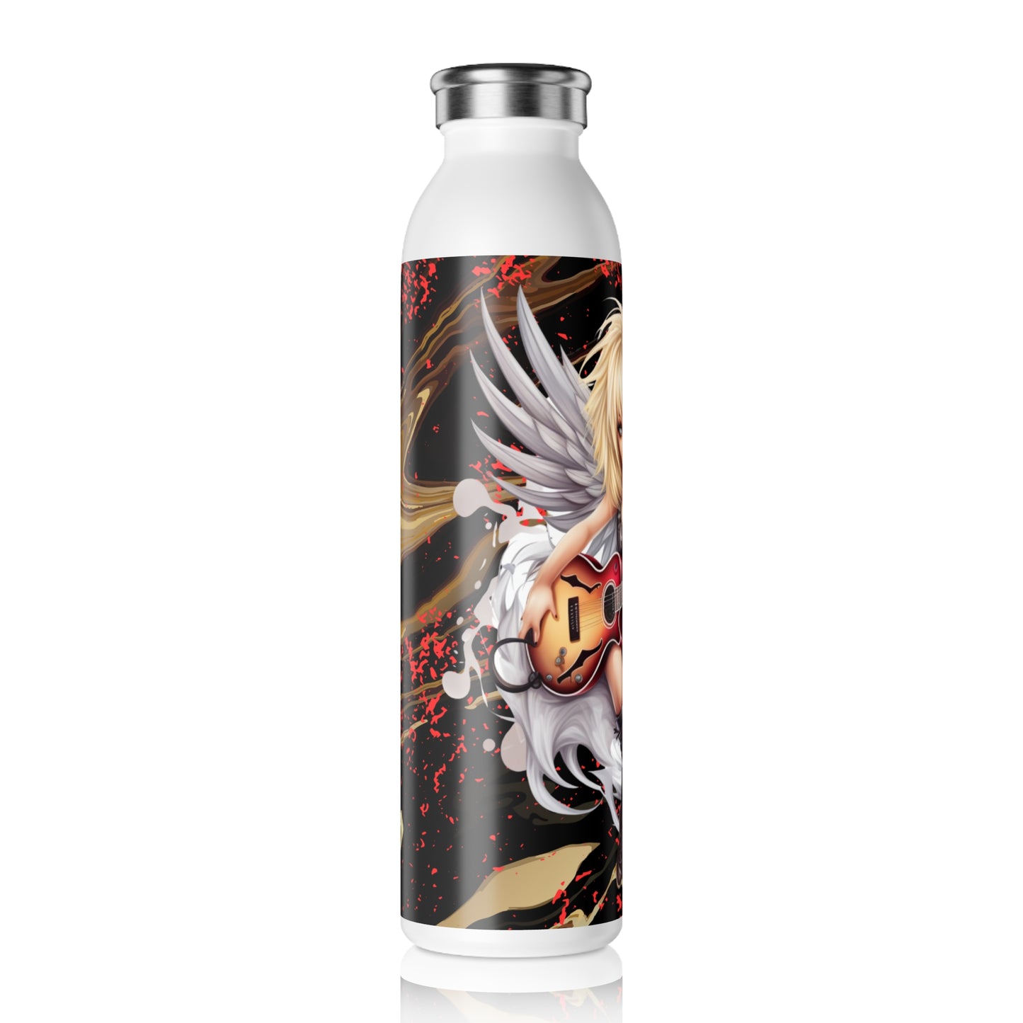 Fairy Guitar 3 Slim Water Bottle