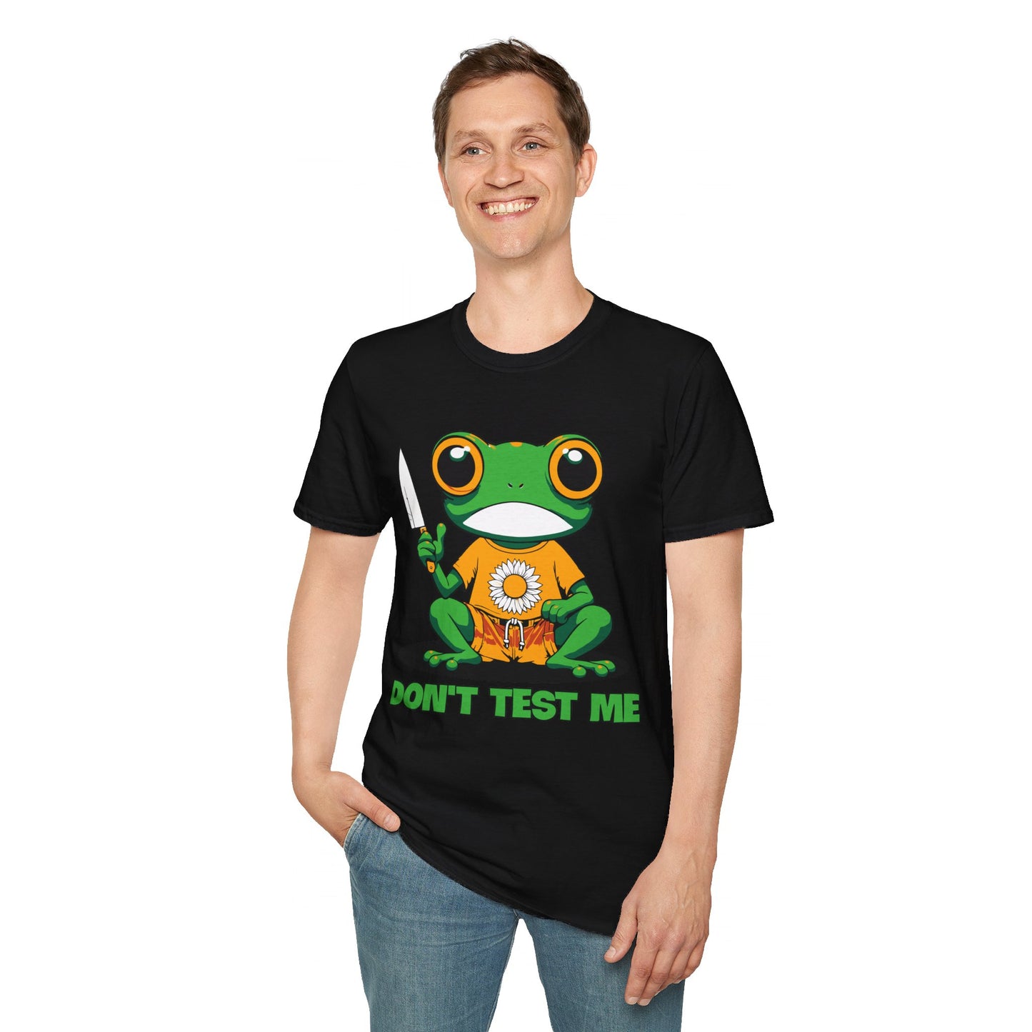Don't Test Me Frog Unisex Softstyle T-Shirt