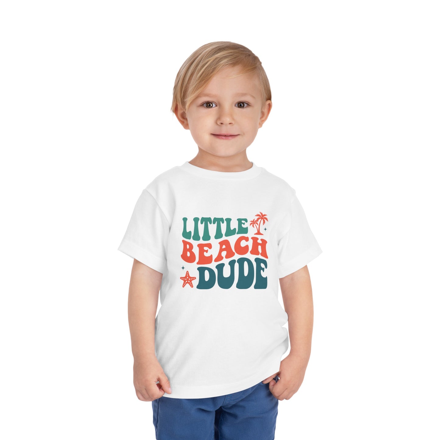 Little Beach Dude Toddler Short Sleeve Tee
