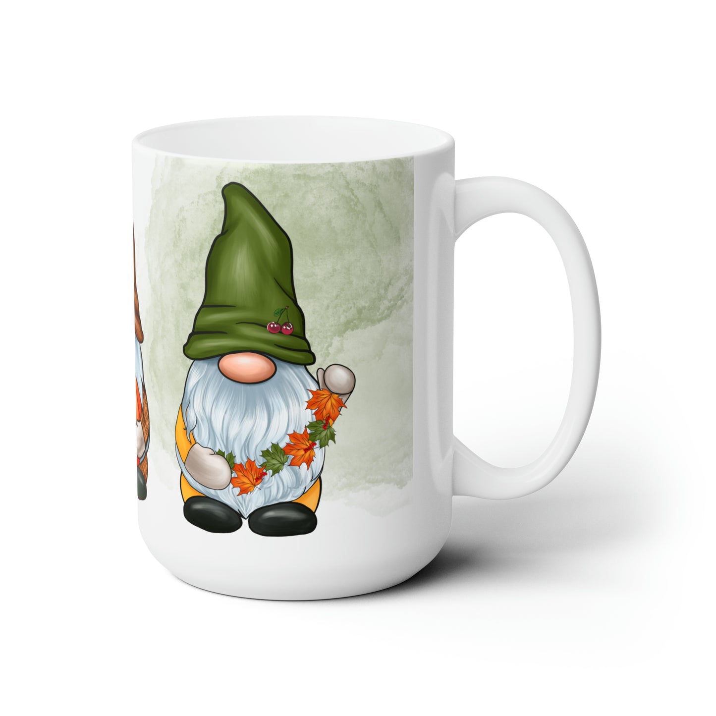 Fall Gnome Ceramic Mug 15oz