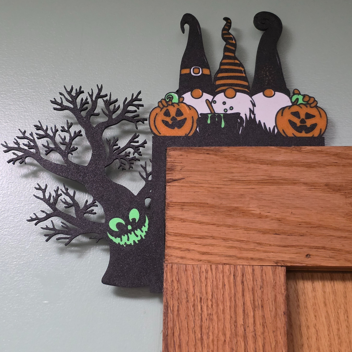 Gnome Halloween Door Corner