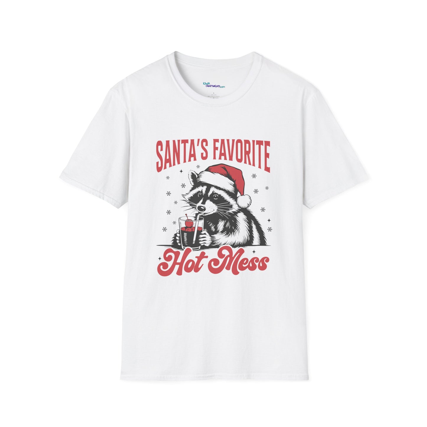Santa's Favorite Hot Mess Unisex Softstyle T-Shirt