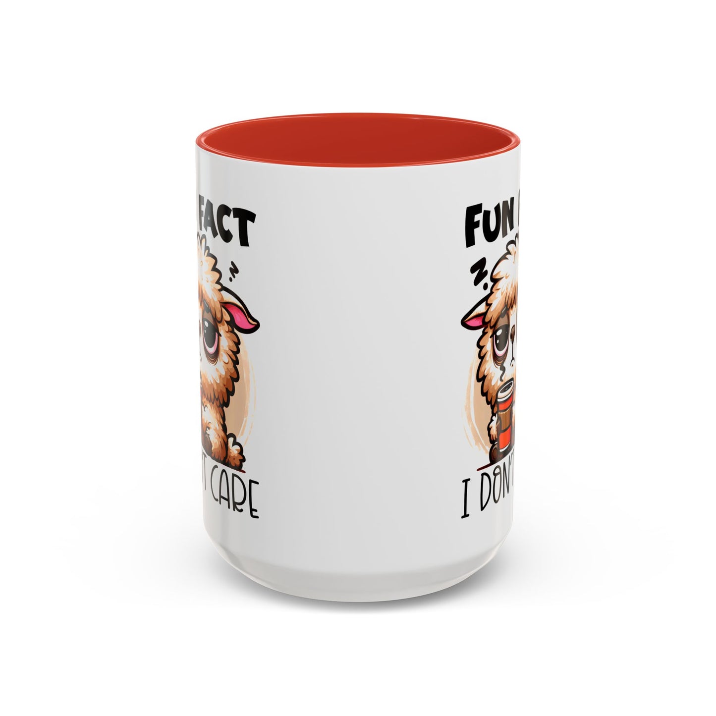 Funny Animal Accent Coffee Mug - 'Fun Fact: I Don't Care'