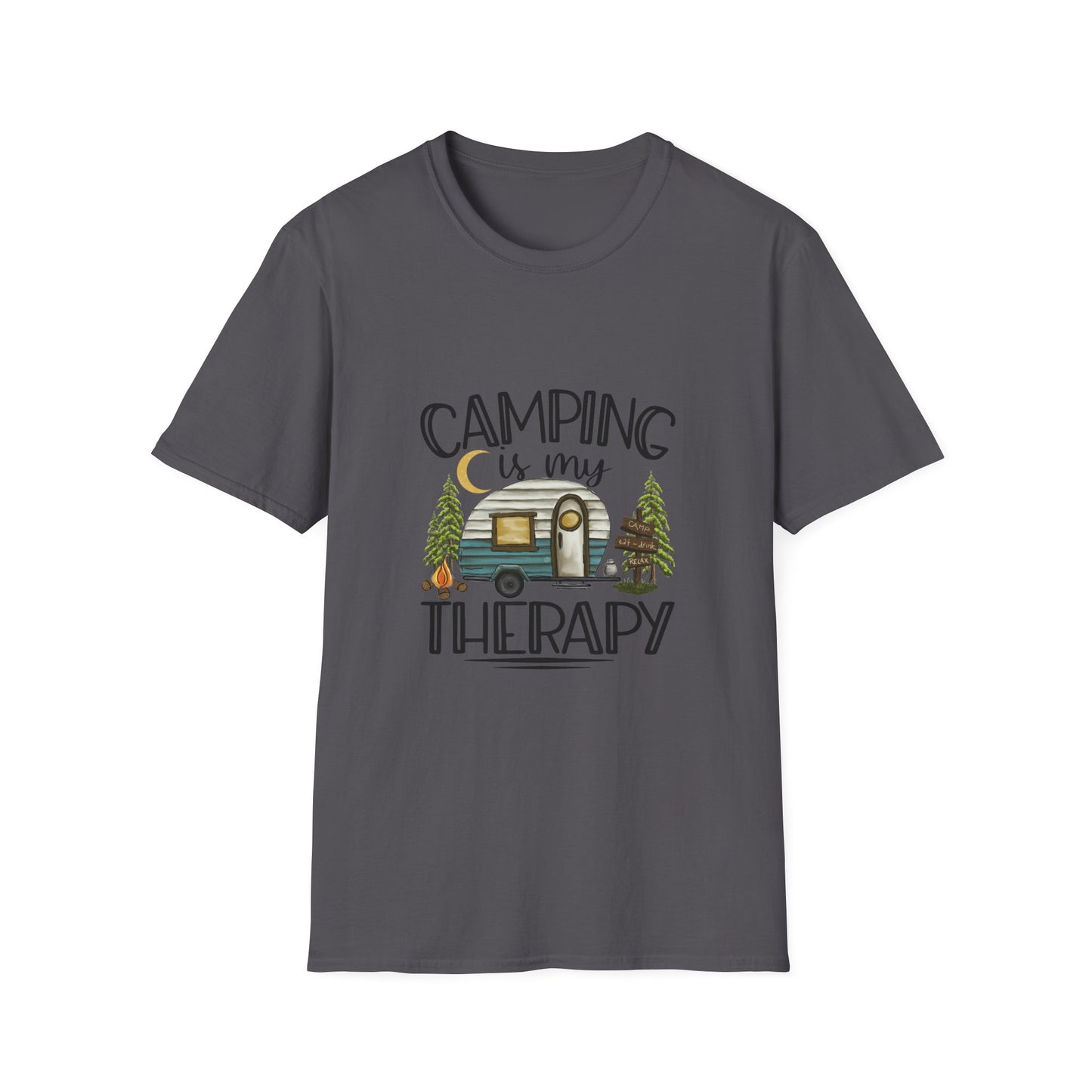Camping is my Therapy Unisex Softstyle T-Shirt