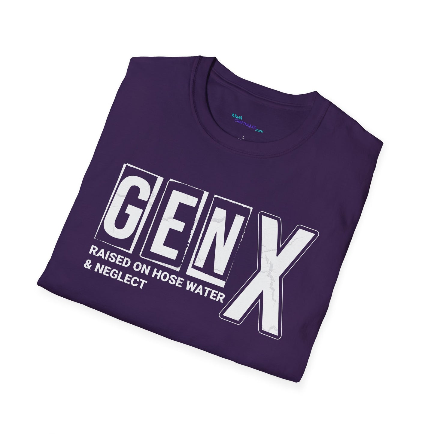 Gen X Raised On Unisex Softstyle T-Shirt