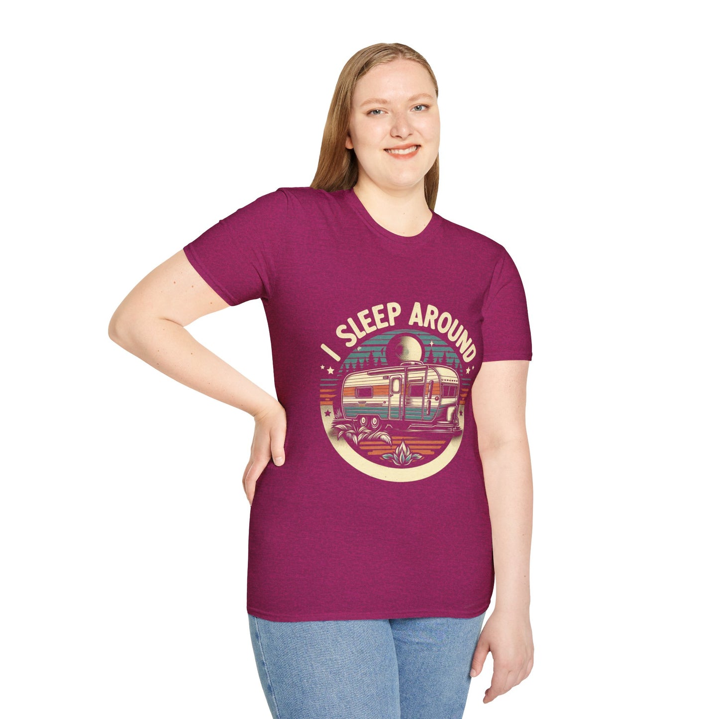 I Sleep Around Unisex Softstyle T-Shirt
