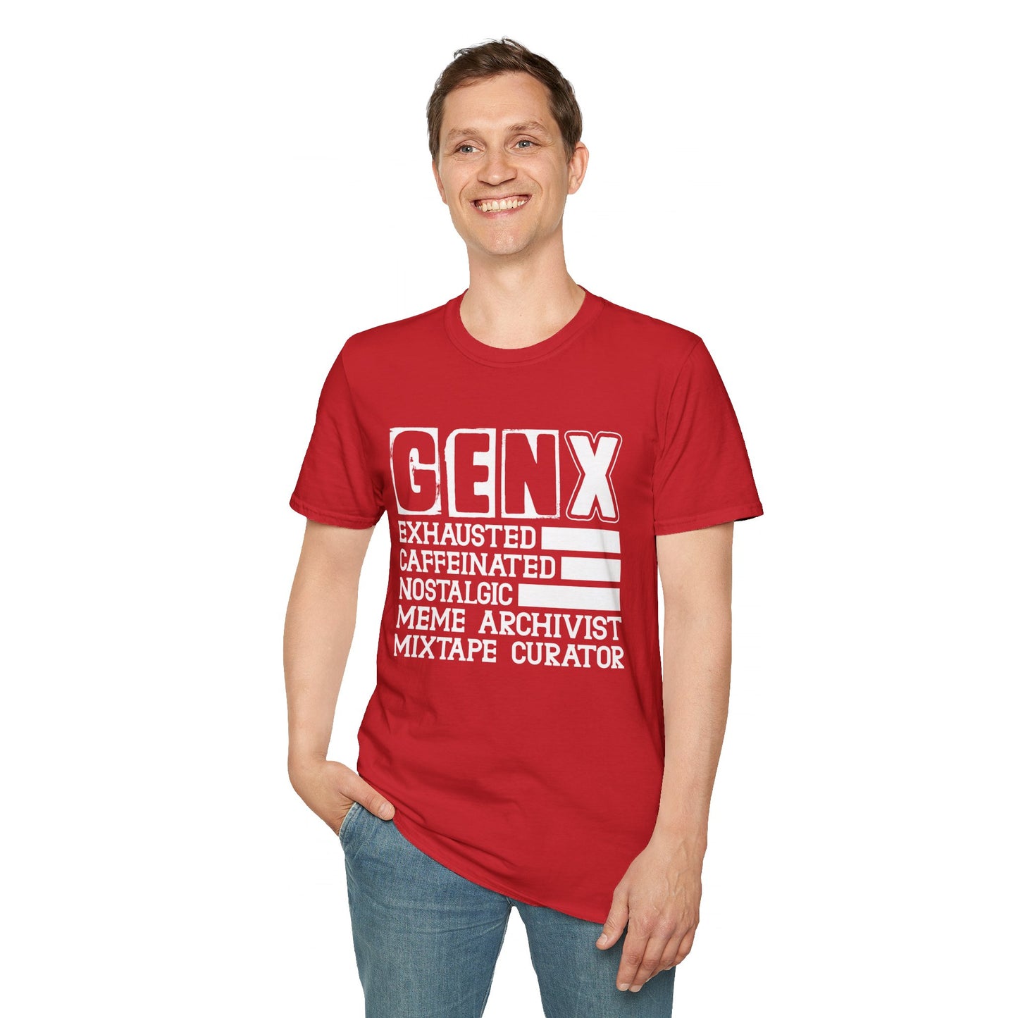 GEN X Exhausted Unisex Softstyle T-Shirt