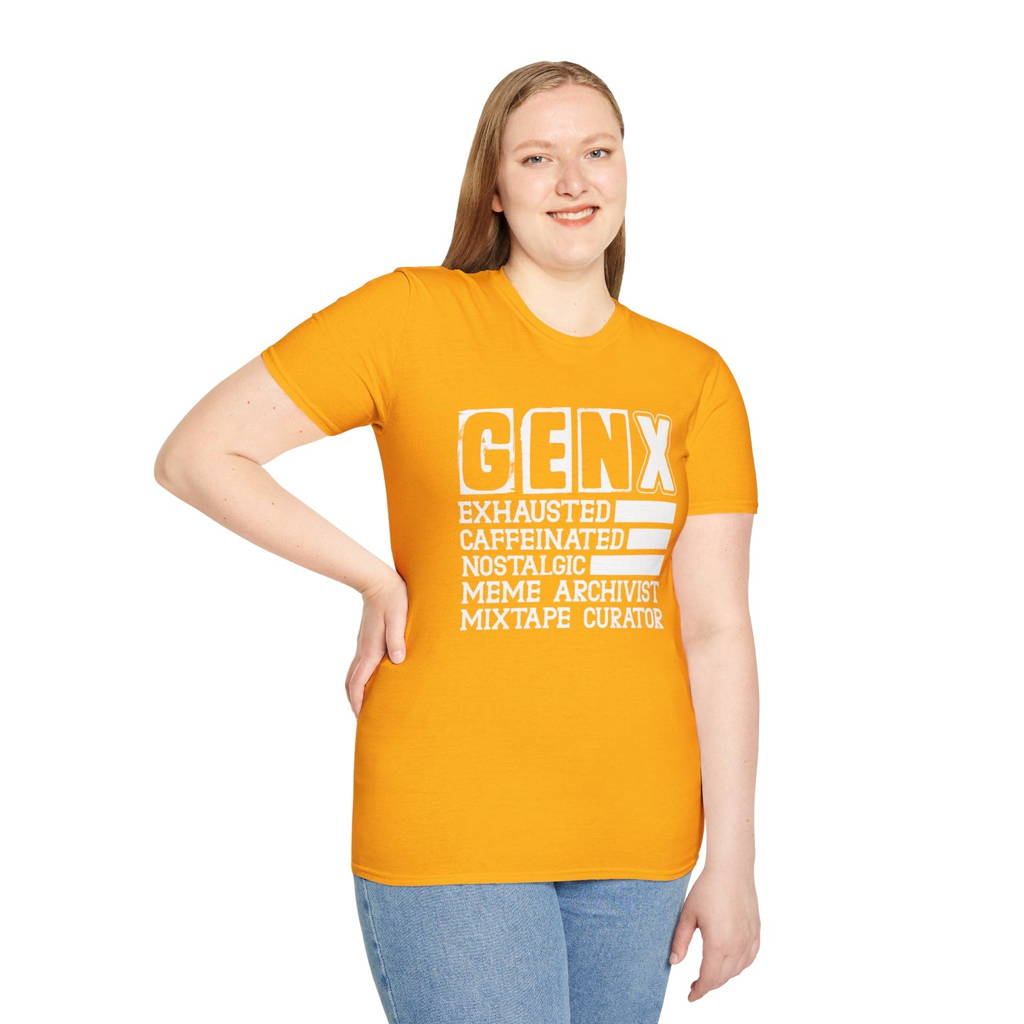 GEN X Exhausted Unisex Softstyle T-Shirt