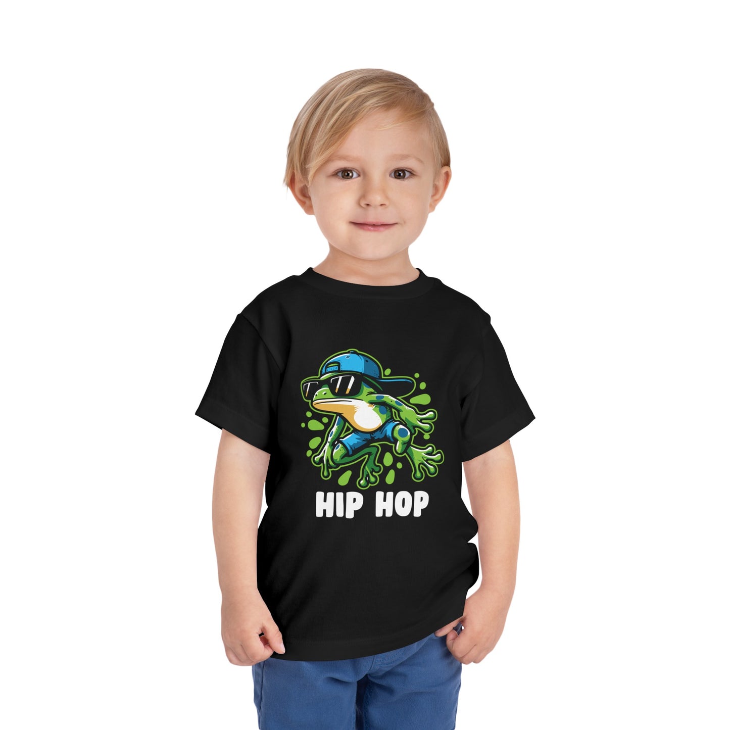 Hip Hop Frog Toddler Short Sleeve Tee