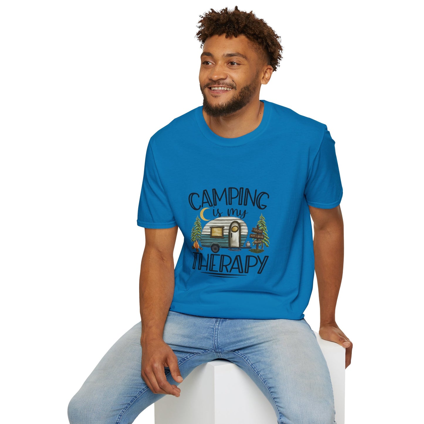 Camping is my Therapy Unisex Softstyle T-Shirt