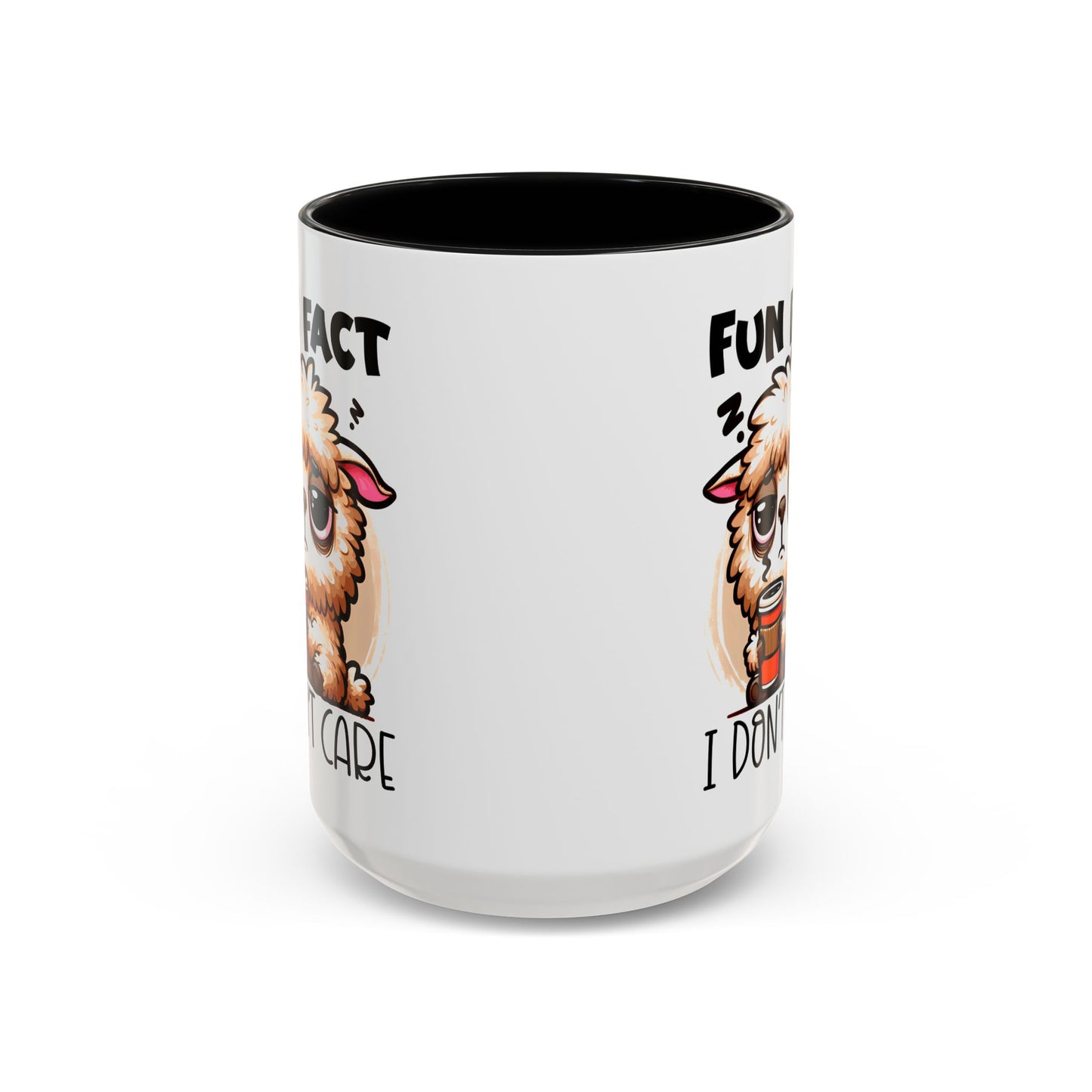 Funny Animal Accent Coffee Mug - 'Fun Fact: I Don't Care'