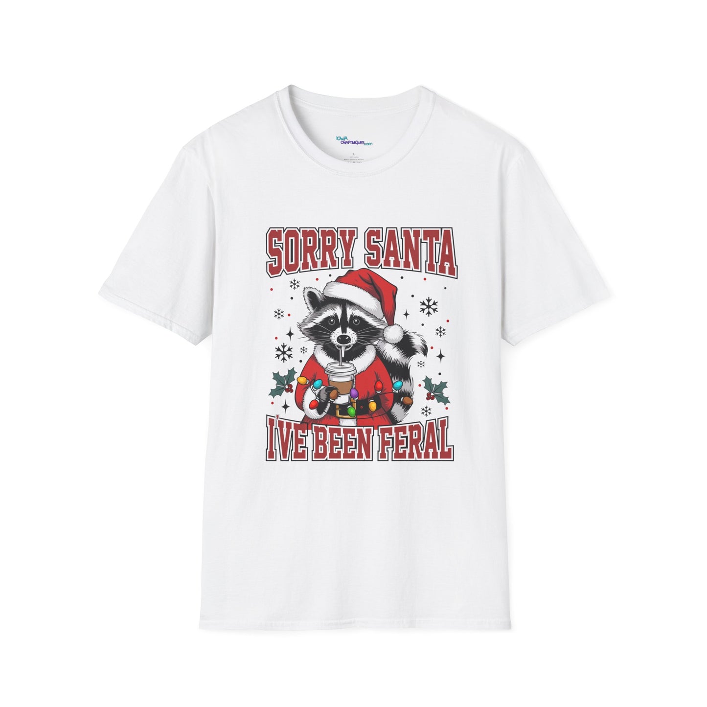 Sorry Santa I've Been Feral Unisex Softstyle T-Shirt