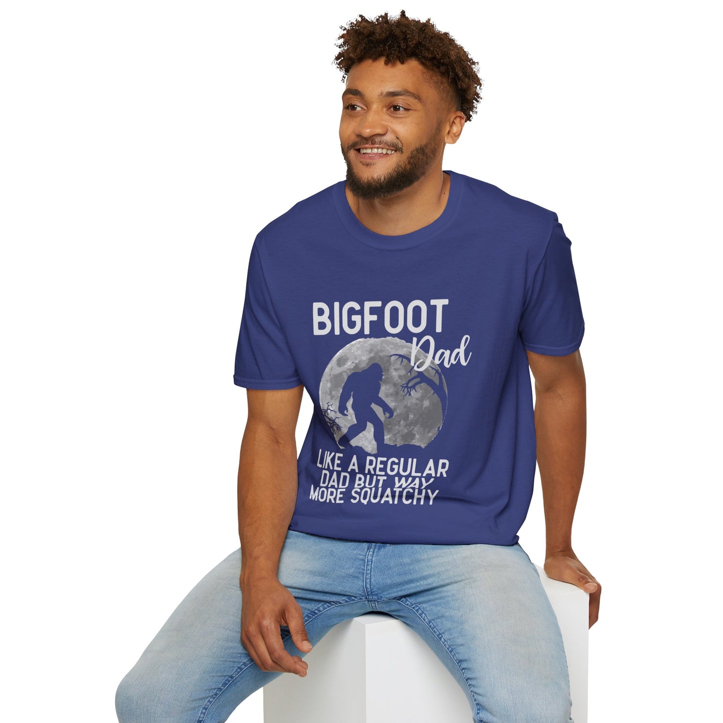 Bigfoot Dad Unisex Softstyle T-Shirt