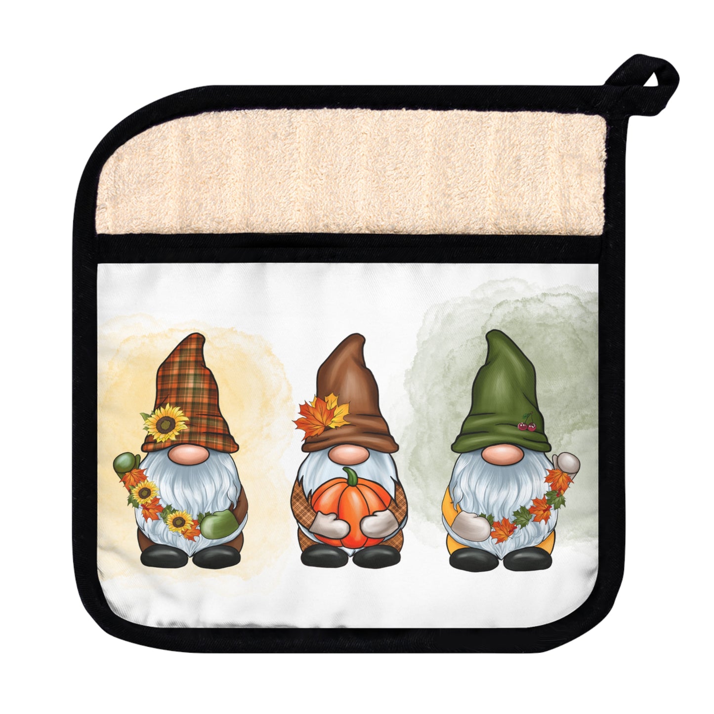 Fall Gnomes Pot Holder with Pocket