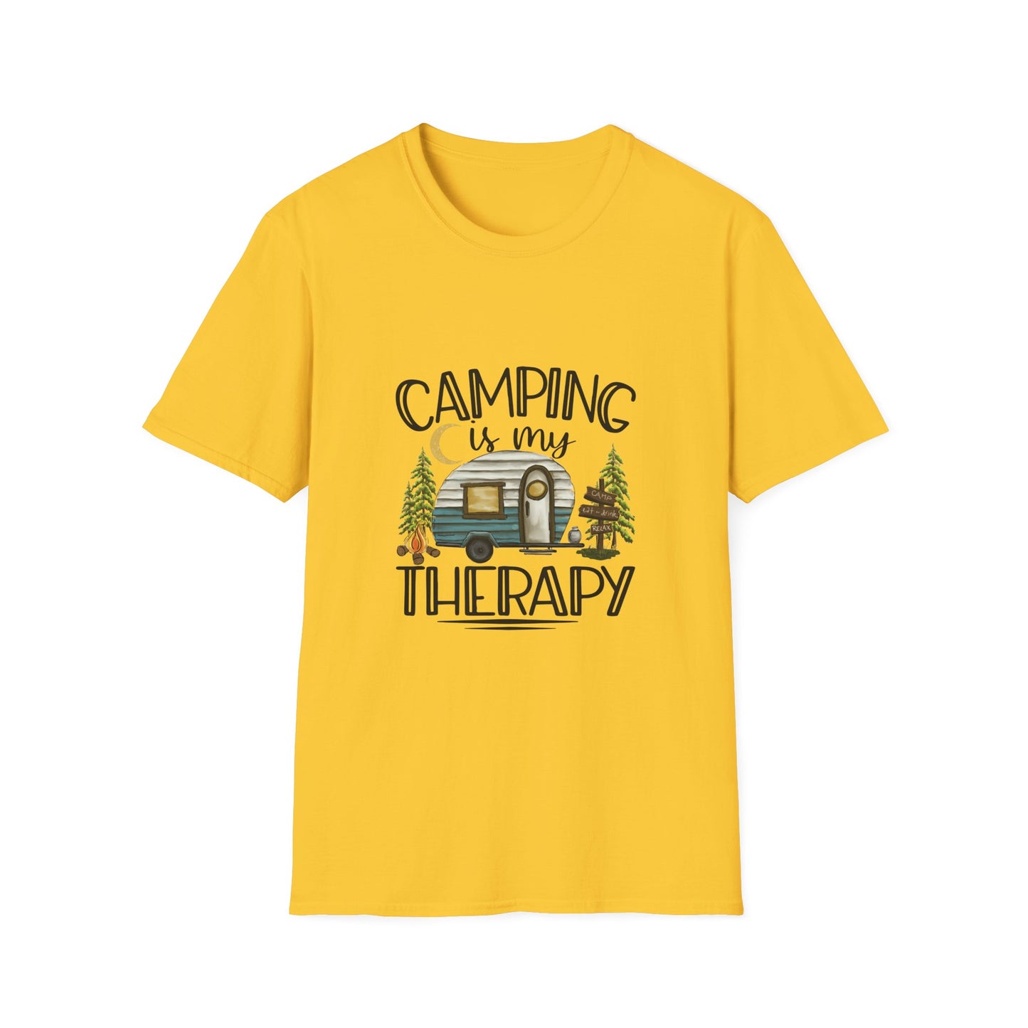 Camping is my Therapy Unisex Softstyle T-Shirt