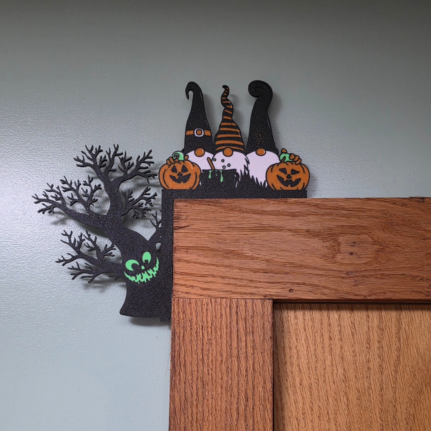 Gnome Halloween Door Corner