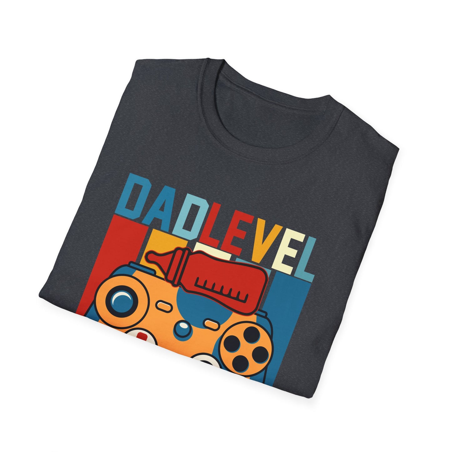 Dad Level Unlocked Unisex Softstyle T -Shirt