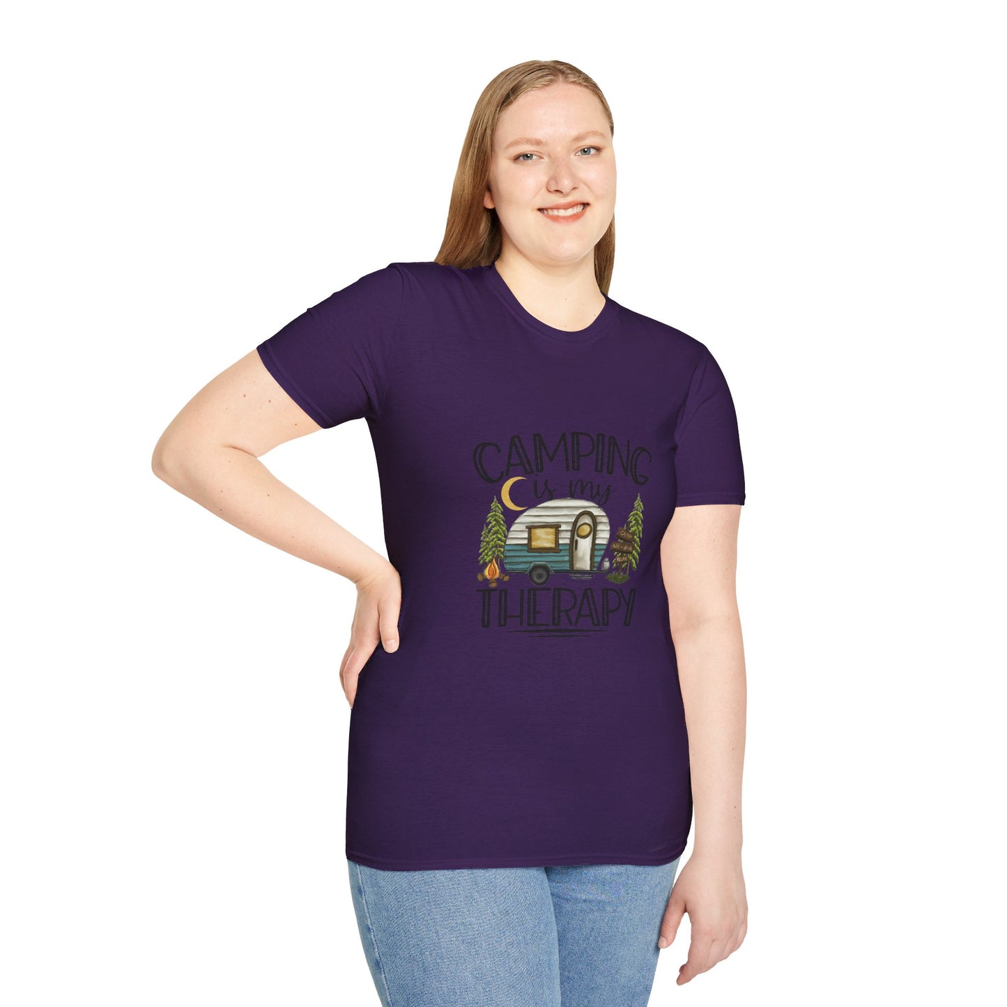 Camping is my Therapy Unisex Softstyle T-Shirt