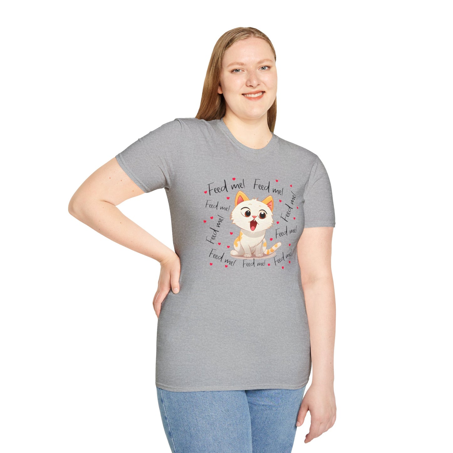 Feed Me Cat Unisex Softstyle T-Shirt