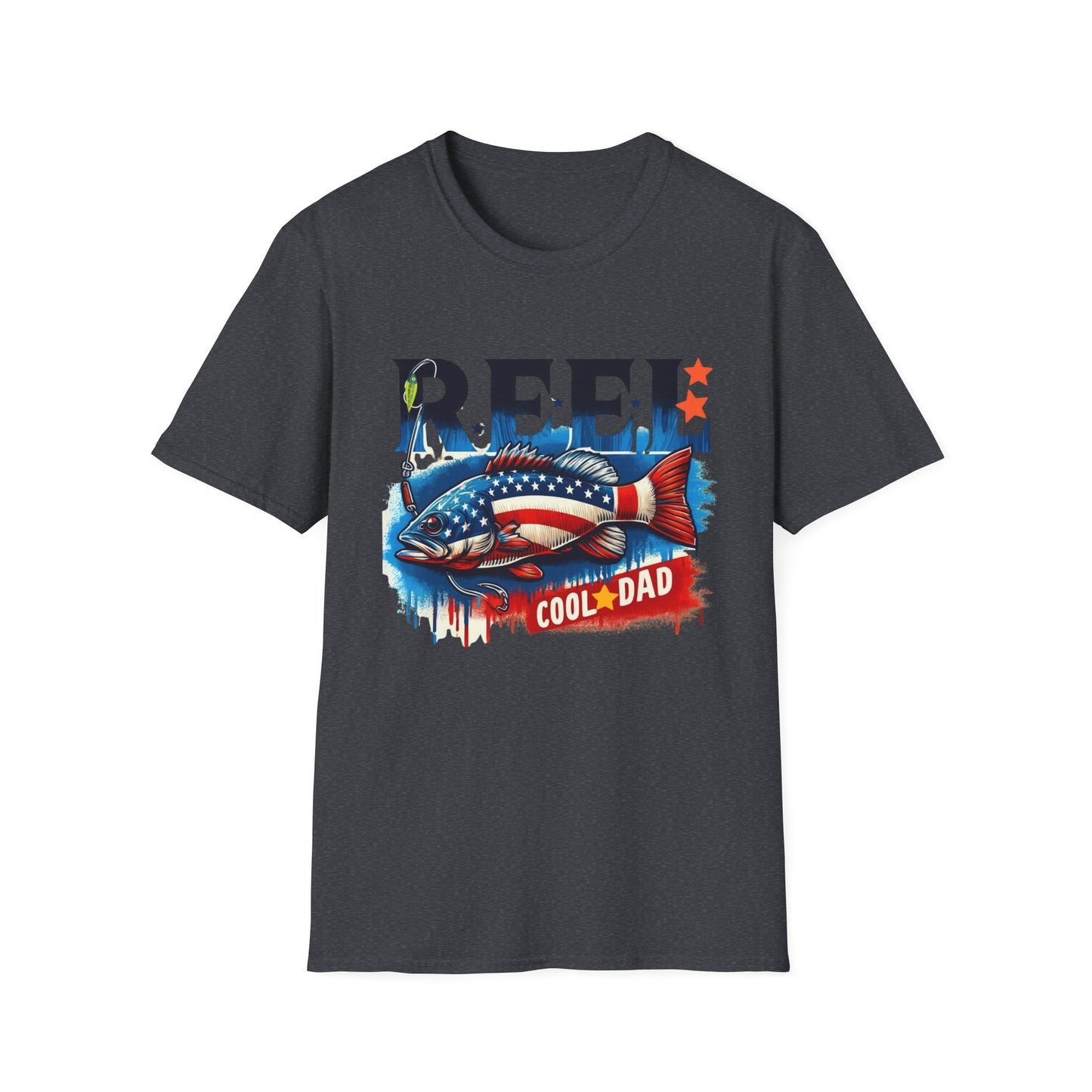Reel Cool Dad Unisex Softstyle T -Shirt