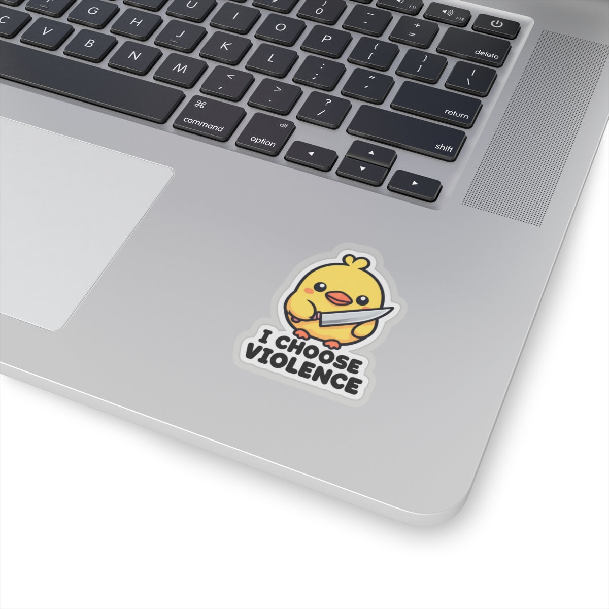 Cute Chick Violent Humor Kiss-Cut Stickers for Laptop and Decor