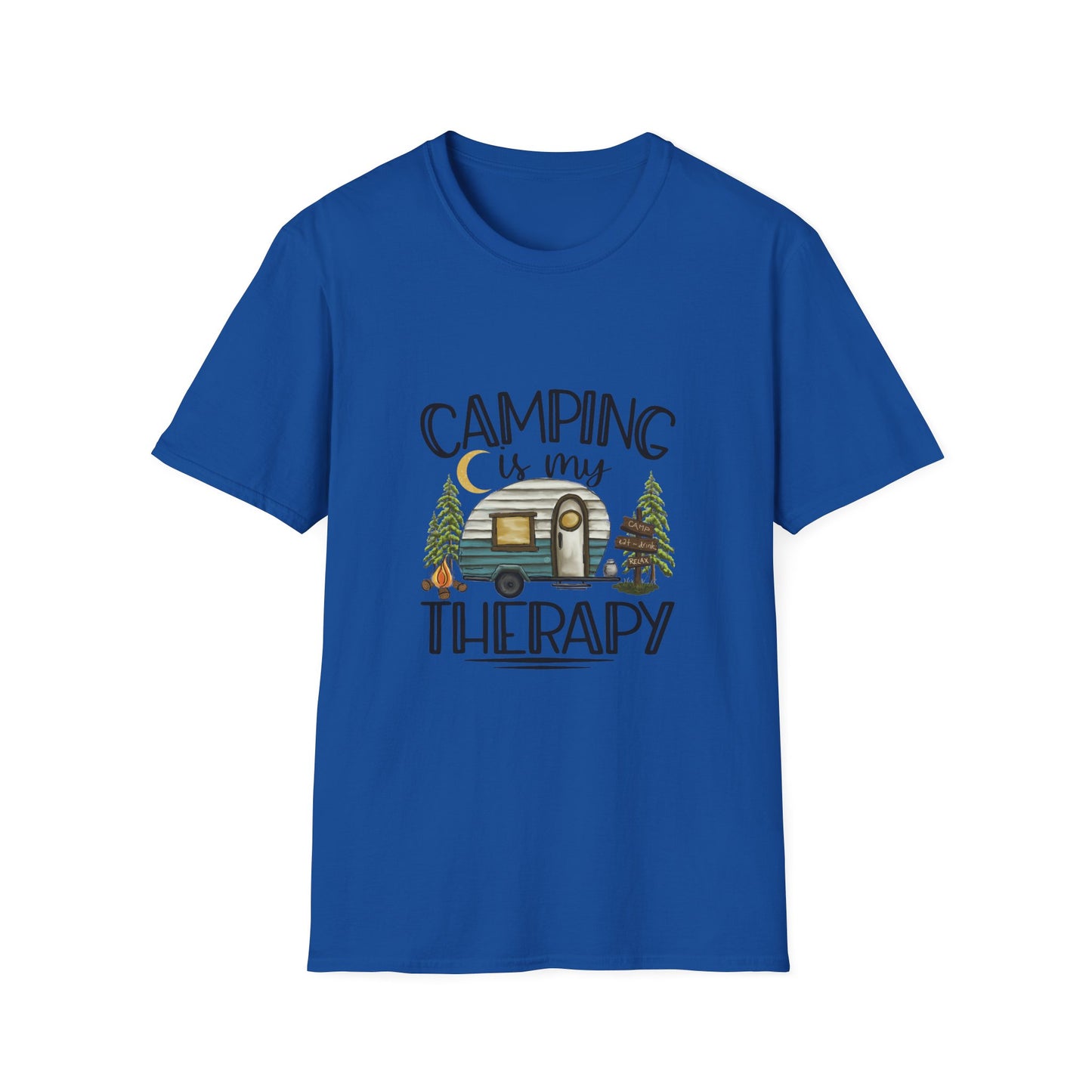 Camping is my Therapy Unisex Softstyle T-Shirt