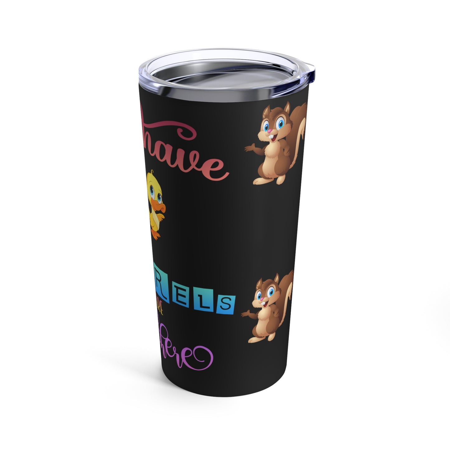 I Don't have Ducks Skinny Steel Tumbler with Straw, 20oz