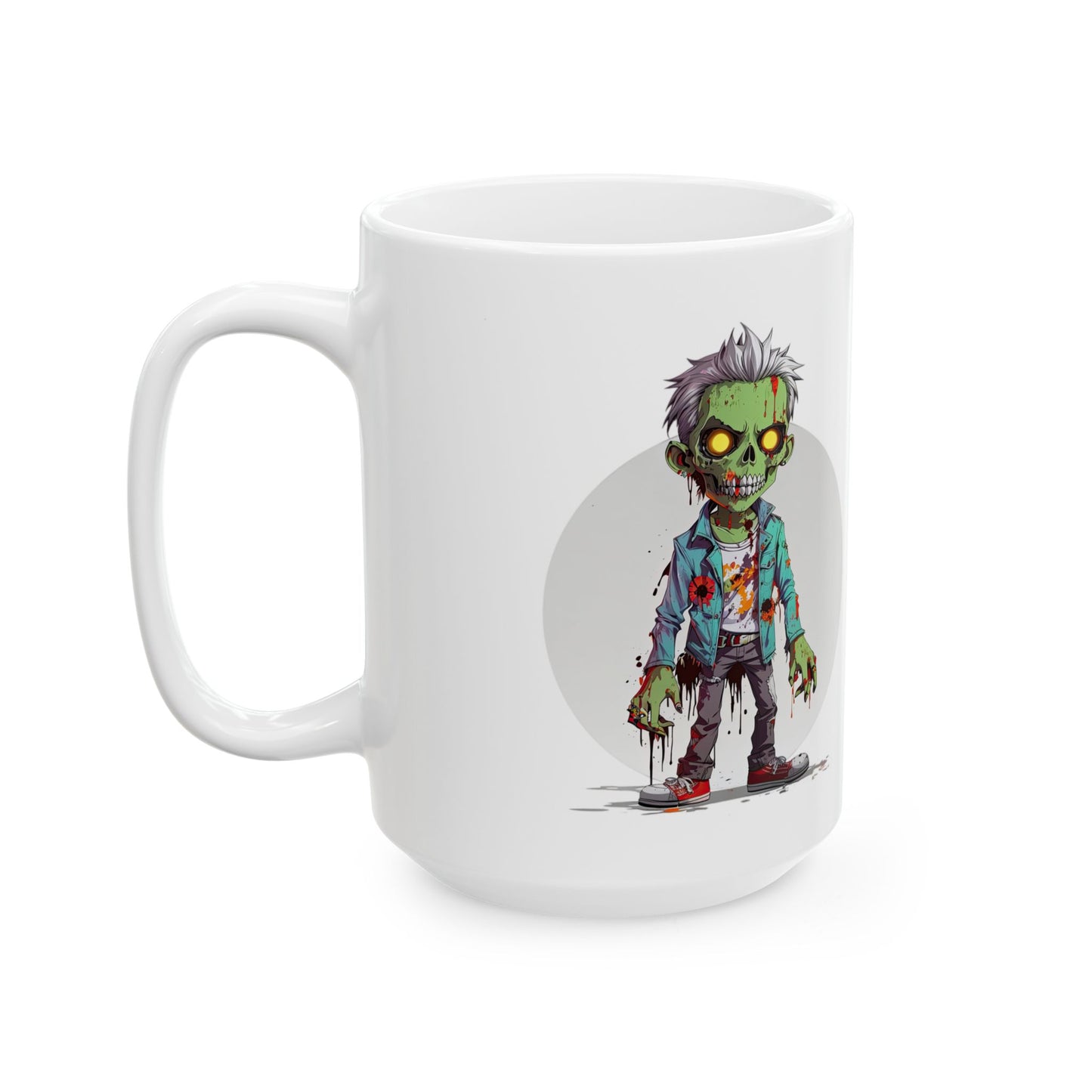 Zombie-Themed Ceramic Mug | 11oz & 15oz Sizes | Perfect for Halloween & Horror Fans
