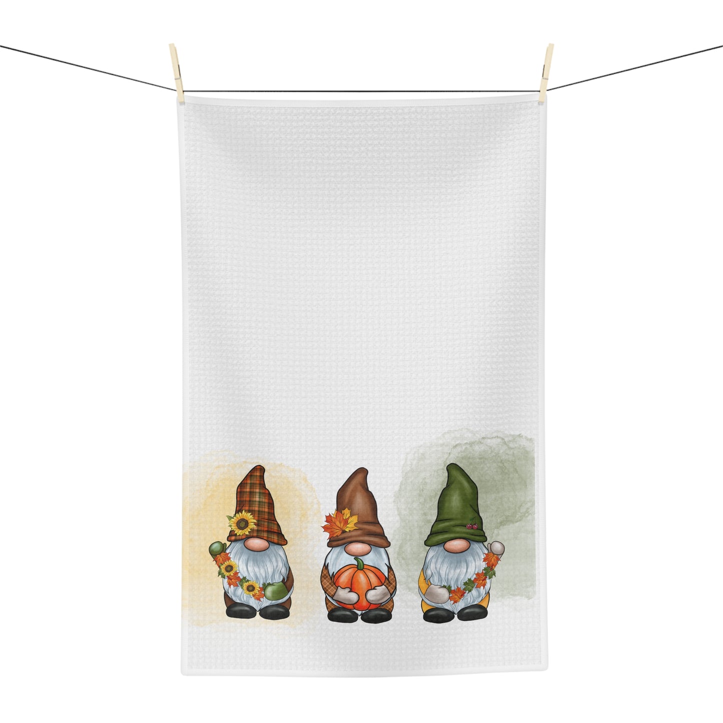 Fall Gnomes Soft Tea Towel