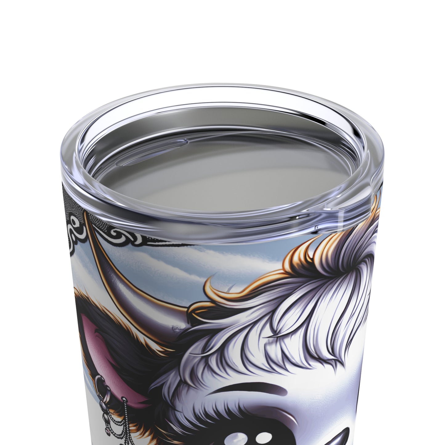 Goth Highland Cow Tumbler 20oz