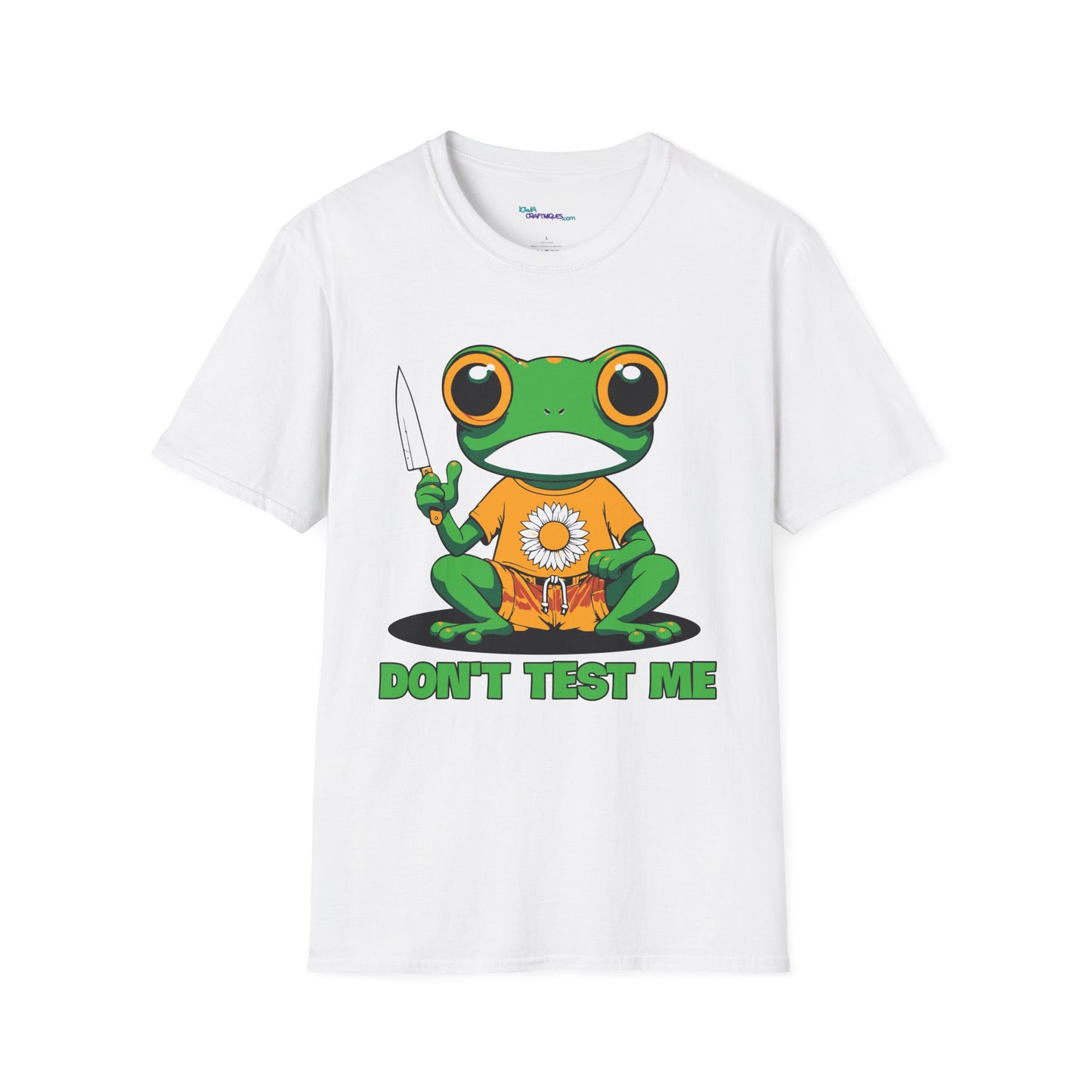 Don't Test Me Frog Unisex Softstyle T-Shirt