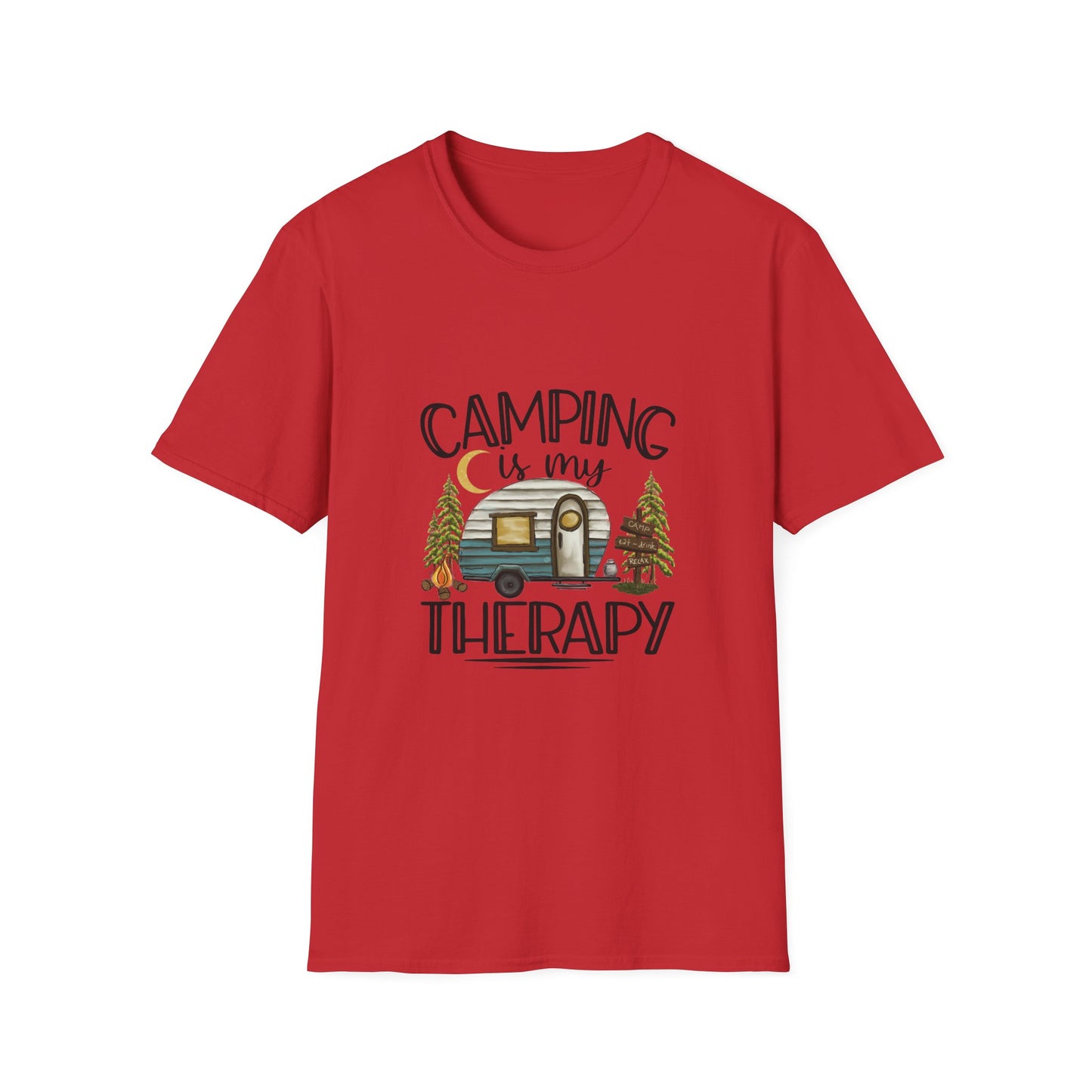 Camping is my Therapy Unisex Softstyle T-Shirt