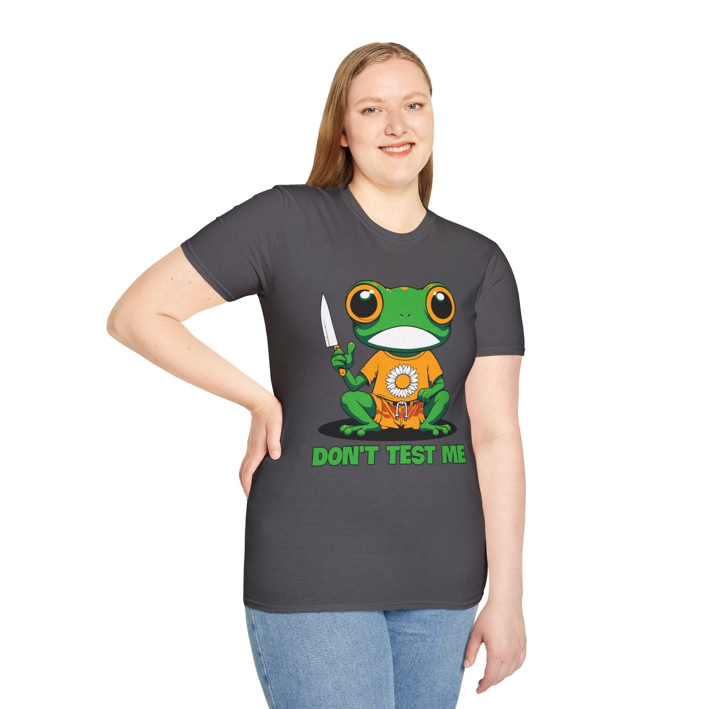 Don't Test Me Frog Unisex Softstyle T-Shirt
