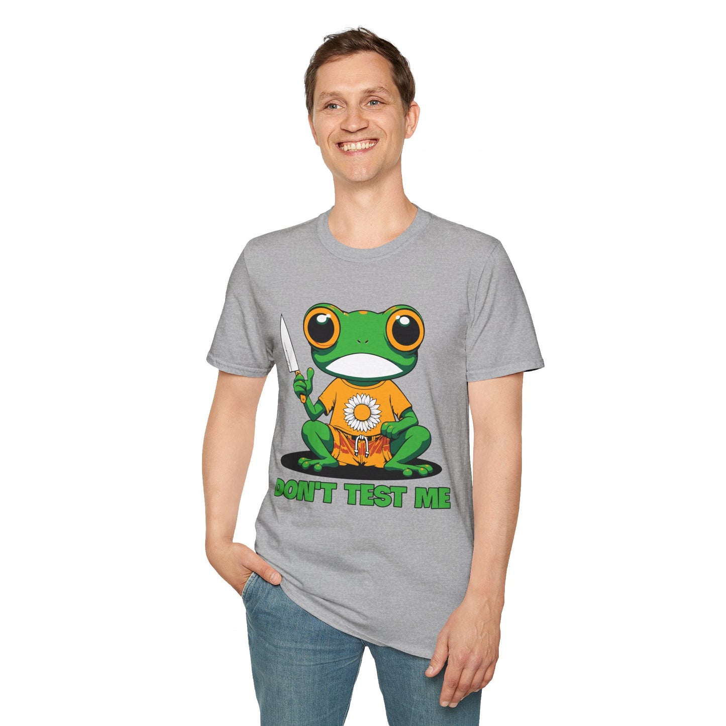 Don't Test Me Frog Unisex Softstyle T-Shirt