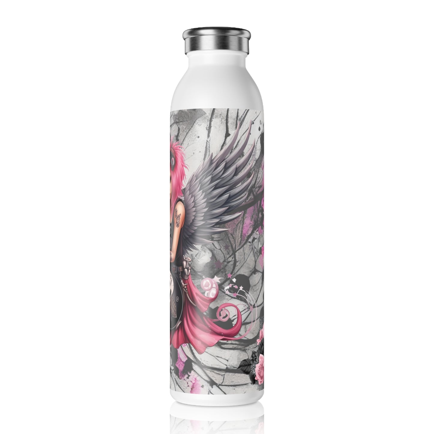 Fairy Guitar 2 Slim Water Bottle